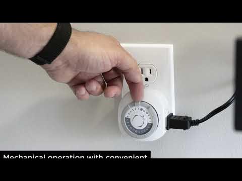 GE 15153 - 24-Hour Mechanical 1-Outlet Plug-In Timer