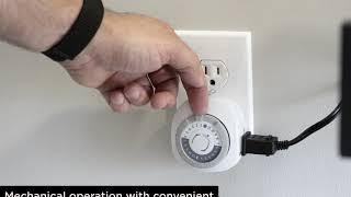 15153: GE 24hr Heavy Duty Mechanical Timer - Overview