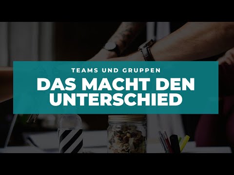 Video: Unterschied Zwischen Gruppe Und Team