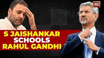 S Jaishankar Speech LIVE: S Jaishankar Slams Rahul Gandhi | Breaking News | Rahul Gandhi LIVE