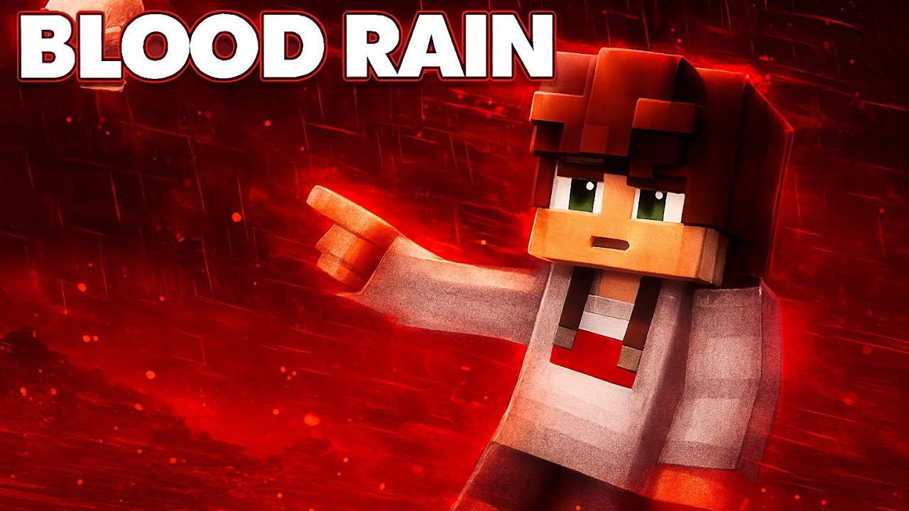 I Faced The Dangerous Blood Rain At Minecraft 😱. - YouTube