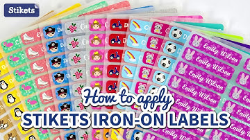 How to apply Stikets Iron-On Labels?