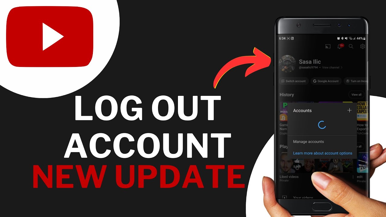 How to LOG OUT of YouTube Account on Mobile (2023 Update) Sign Out of