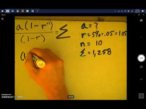 Finite geometric series word problems