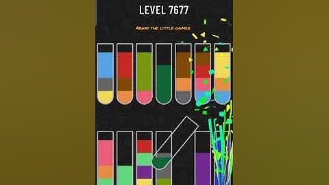 Water sort puzzle level 7677