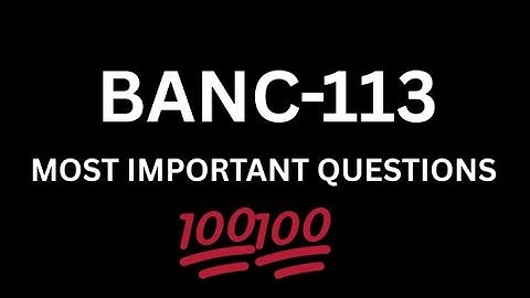 BANC-113 MOST IMPORTANT QUESTIONS #ignou #ignouexam2025 #anthropology #forensicscience 