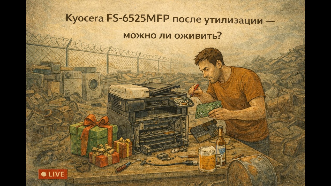 Kyocera FS-6525MFP после утилизации — можно ли оживить?