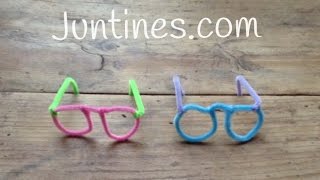Manualidades con limpiapipas - Gafas coloridas