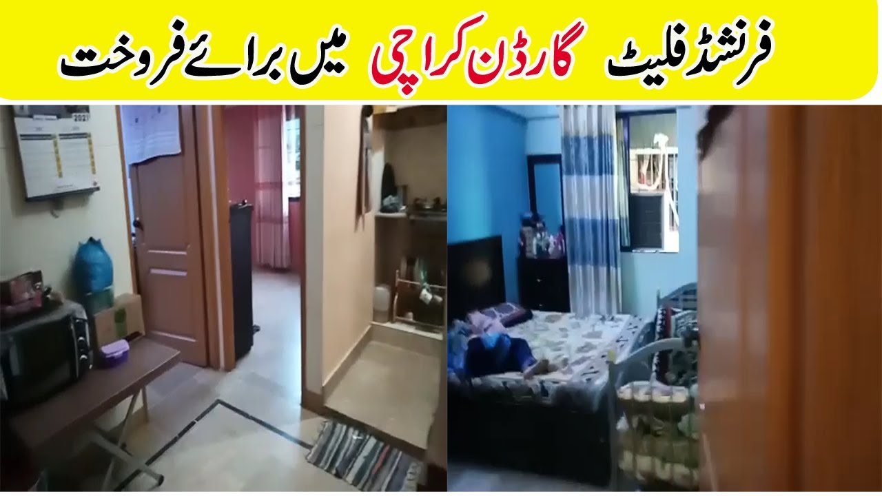 GARDEN WEST 2 BED LOUNGE FURNISH FLAT FOR SALE IN KARACHI HOUSE FOR