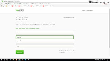 html upwork test answers 2017