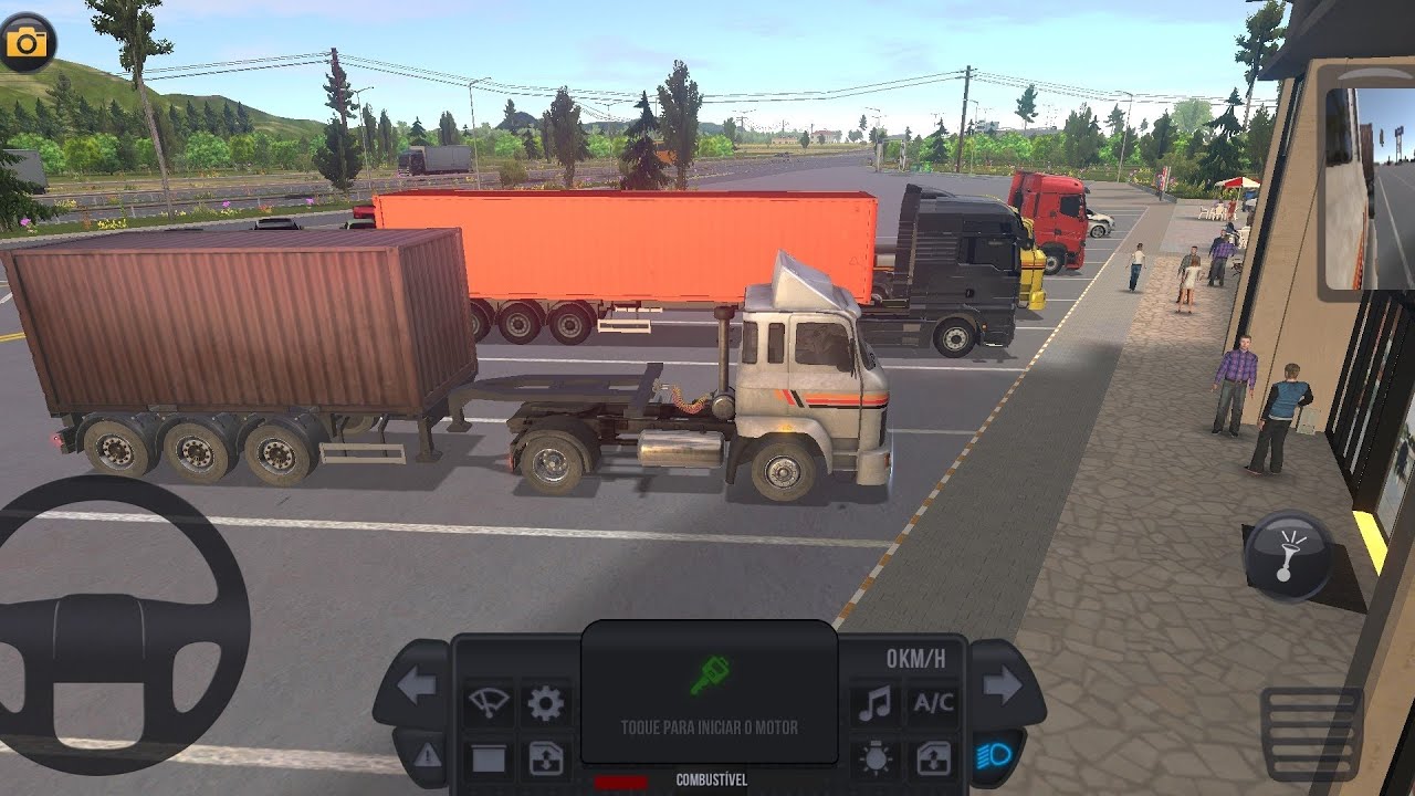 Jogando com essa máquina em Truck Simulador. 