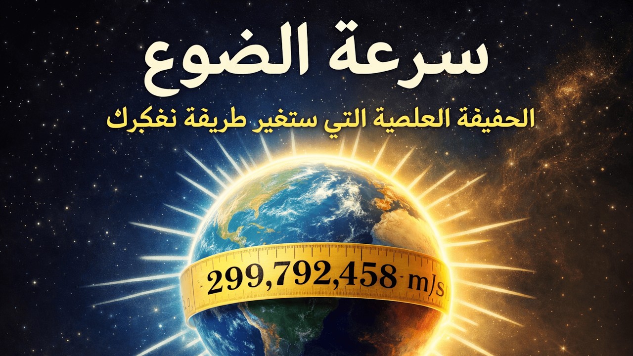 سرعة الضوء: الحقيقة العلمية التي ستغير طريقة تفكيرك