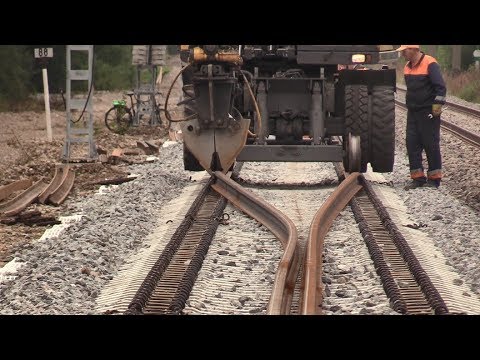 Капитальный ремонт ж.д. часть 7/8 - Замена инвентарных рельсов / Track repair 7/8 - Changing rails