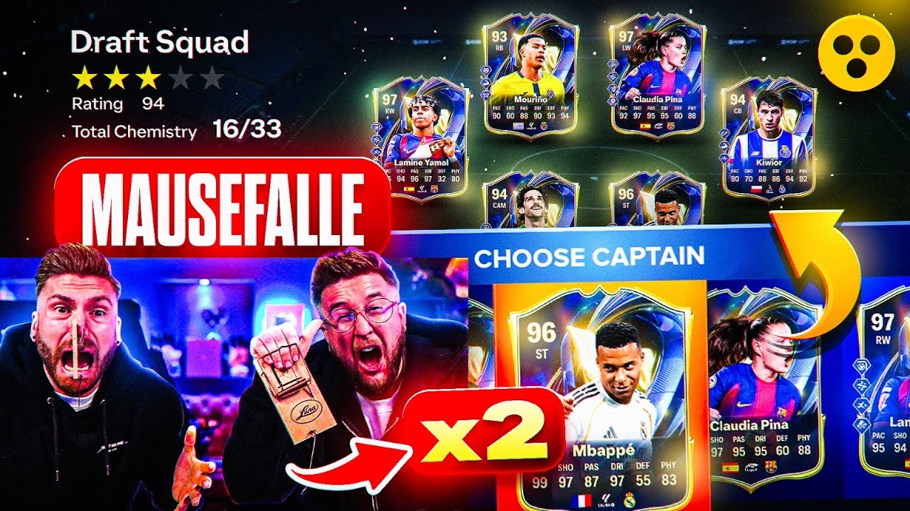 Wer muss 2x in die MAUSEFALLE langen 🪤😱 TOTS BLIND DRAFT Battle 🔥 EA FC26