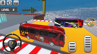 Best Real Bus stunt simulator- Bus Games Multiplayer Mode Level 1-5  - Android GamePlay l CBT GAMES screenshot 4