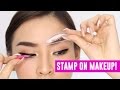 Stamp on Makeup! Does it work? | TINA TRIES IT