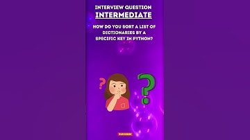 How do you sort a list of dictionaries by a specific key in Python ? || Python  || Developers Zone