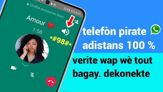 prate adistans san touche telefòn lan men prèv, Dekonekte.