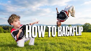 BACKFLIP LERNEN!! (Tutorial ohne Equipment)