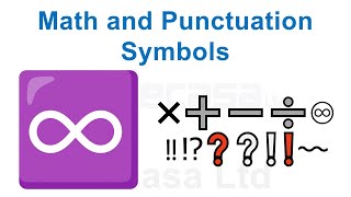 Emoji Meanings Part 47 - Math and Punctuation Symbols | English Vocabulary