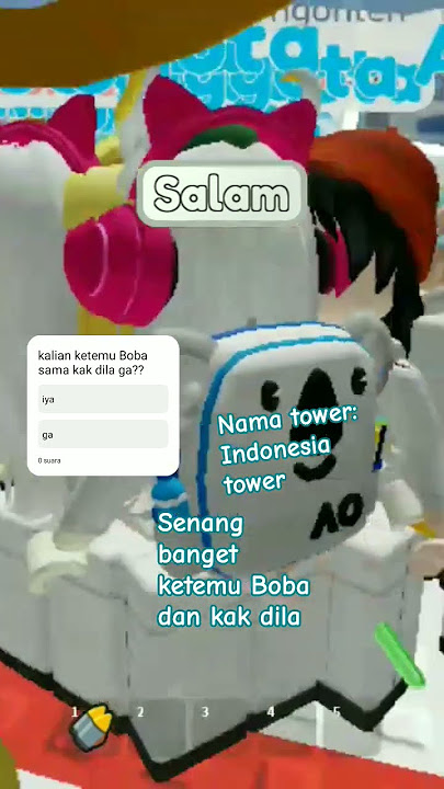 saking ramainya sampe ga keliatan @Bobarose19 @anothersideofdila #roblox #subscribe