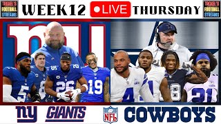 LIVE: New York Giants vs Dallas Cowboys: Thanksgiving Day: November 24, 2022