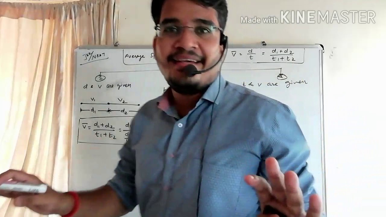 Example 3.1, Average speed ll std - 11 ll chap-3 - YouTube