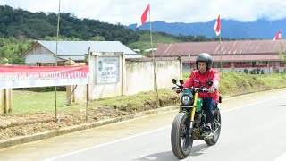 Tunggangi Motor, Presiden Jokowi Jajal Jalan Perbatasan Kalimantan, 19 Desember 2019