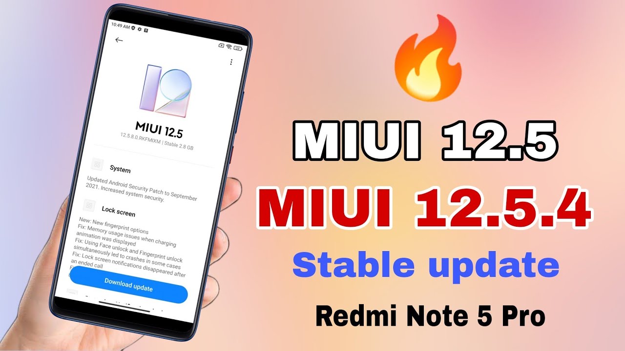MIUI 12.5.4 global stable update | Android 11 | Redmi Note 5 pro | noob ...