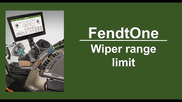 FendtOne Wiper range limit