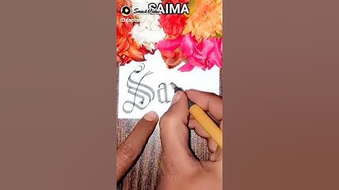 SAIMA Name #saima #saimatv #saimanoor #saima4k #calligraphy