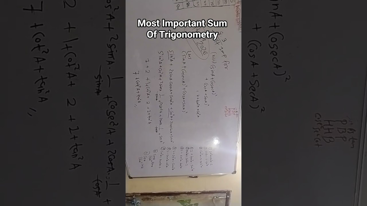 Trigonometry Class 10 #boardexampreparation #board2026 #maths