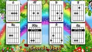 Video thumbnail of "Sing A Rainbow - Peggy Lee etc. - Acoustic Guitar Lesson"