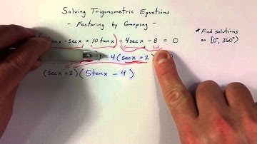 (8.2) Solving Trig Equations by Factoring