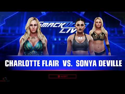 WWE 2K19 Charlotte Flair vs Sonya Deville