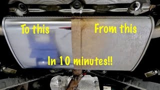 طريقة تلميع شكمان السيارة في ٥ دقائق How to polish your car’s Exhaust Muffler