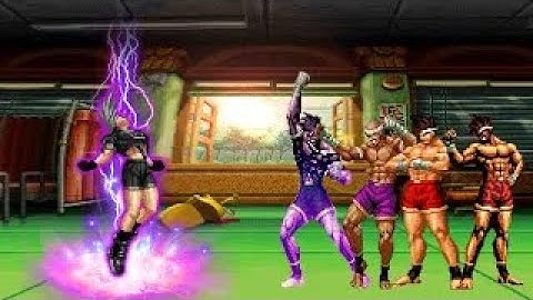 [KOF Mugen] _ P.Leona Element Vs Joe Higashi Team