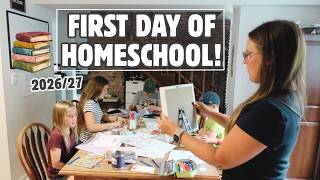 FIRST DAY BACK TO SCHOOL! | Come homeschool with us - 11th, 9th, 8th, 6th, and 3rd grade