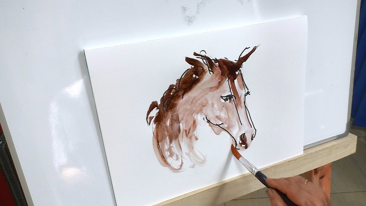 How to Draw a Horse Head | Realistic Horse Head | Easy Drawing Guides