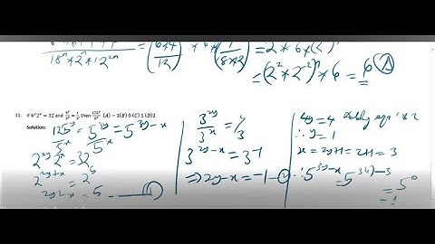 Indices Exam Questions and Solutions