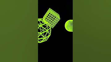 Neon shapes in 3D made with blender