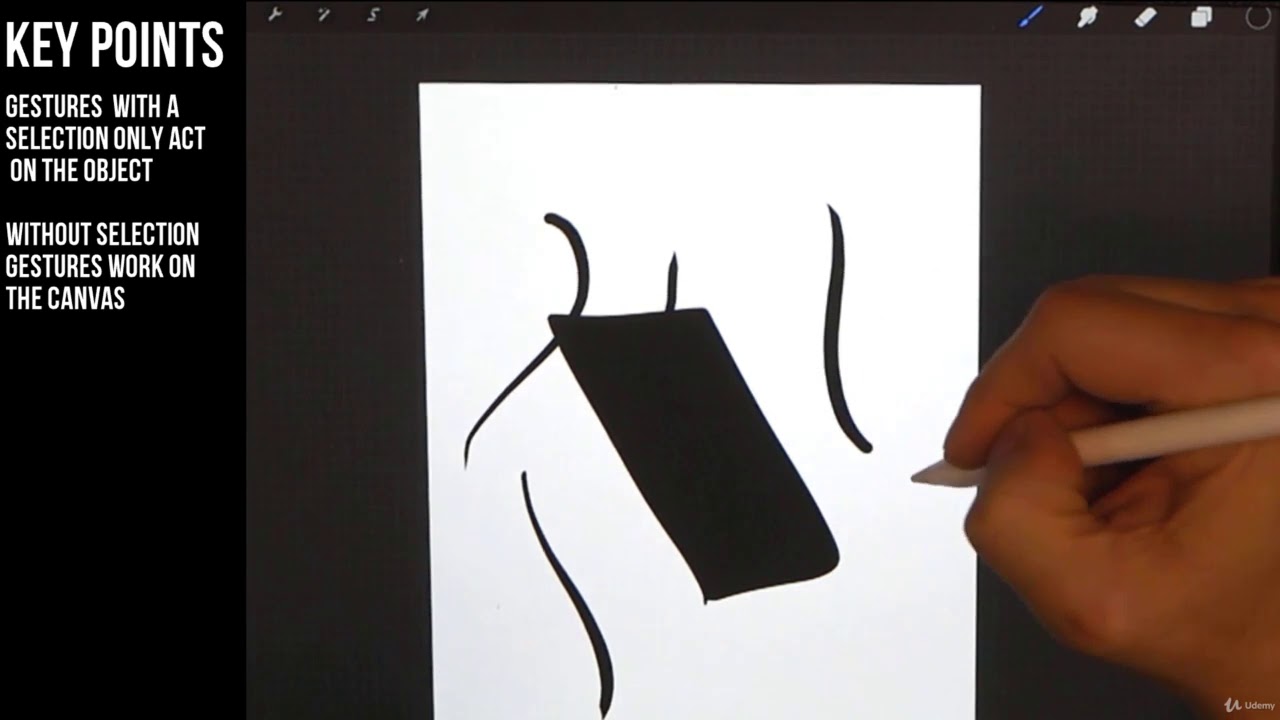 5 Working with Gestures in Procreate - YouTube
