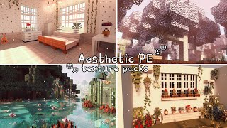 ˚˖𓍢ִ໋🐻Aesthetic Minecraft PE texture packs!🌻✧⋆⭒˚ -- Minecraft Texture Pack Showcase