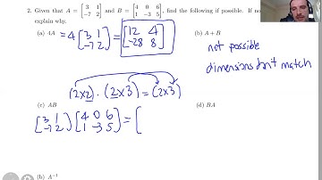 Section 3.2 Matrices and Linear Systems - Part 2