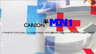 I Titoli Di TGR Lazio + La Sigla Finale Nell’Edizione Delle 14:00 Del 25 Luglio 2023 screenshot 3