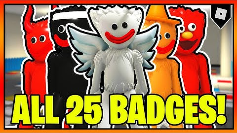 How to get ALL 25 BADGES in POPPY PLAYTIME MORPHS || Roblox