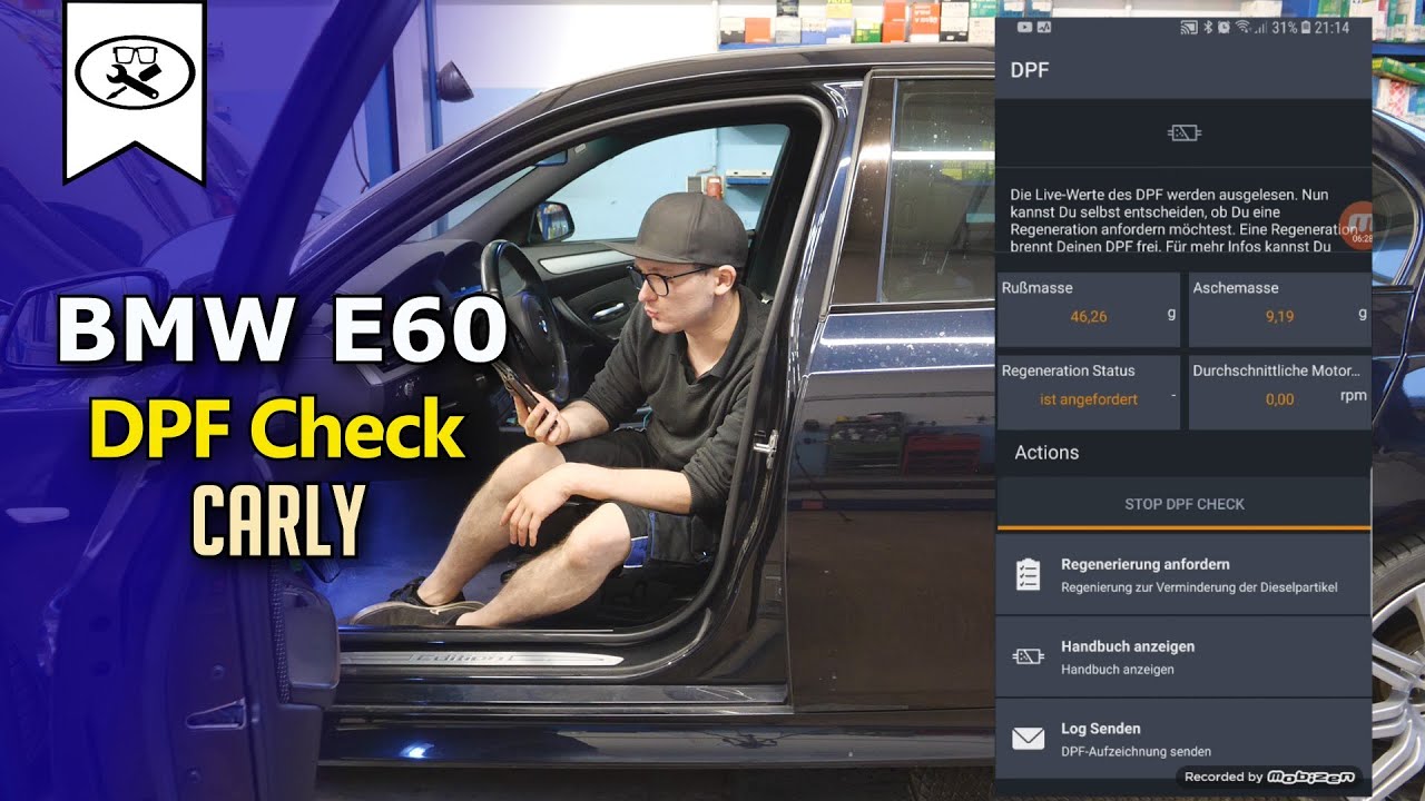 BMW Carly DPF Check | Dieselpartikelfilter DPF Regeneration anfordern ...