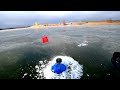 первый лёд ТАМ ТОЧНО ТРОФЕЙ рыбалка на жерлицы по первому льду 2019-2020