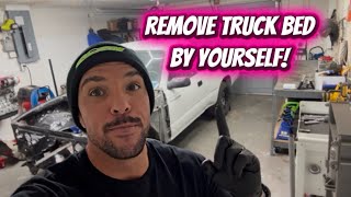 Truck Bed Removal by Yourself (Budget Garage Method)