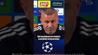 Qurban Qurbanov A.Bilbao ilə oyundan əvvəl mətbuat konfransında.